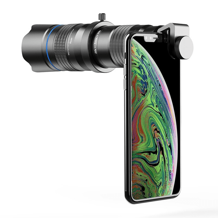 APEXEL HD 20-40X Telescope Zoom Lens Monocular Phone Camera Lens with Tripod & Storage Bag - MRSLM