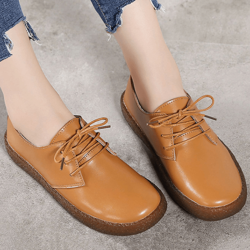 Soft Casual Flat Loafers in Leather - MRSLM