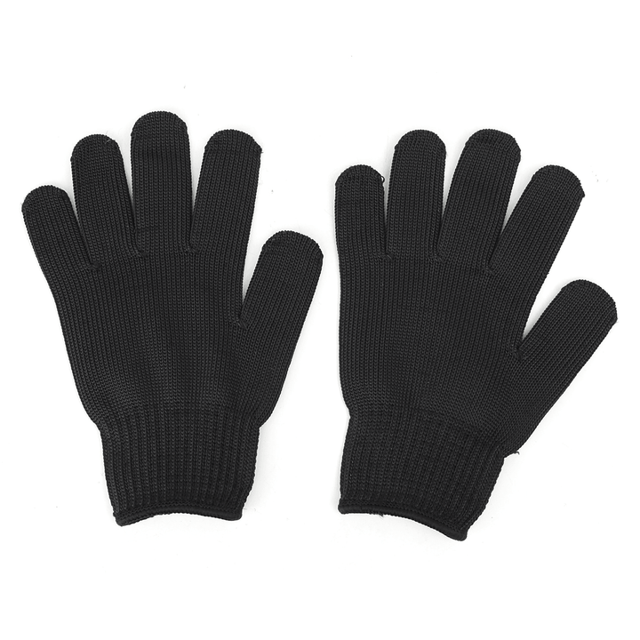 5 Pairs of 5 Level Anti-Cutting Gloves Stainless Steel Wire Safety Work Hands Protector Cut Proof - MRSLM