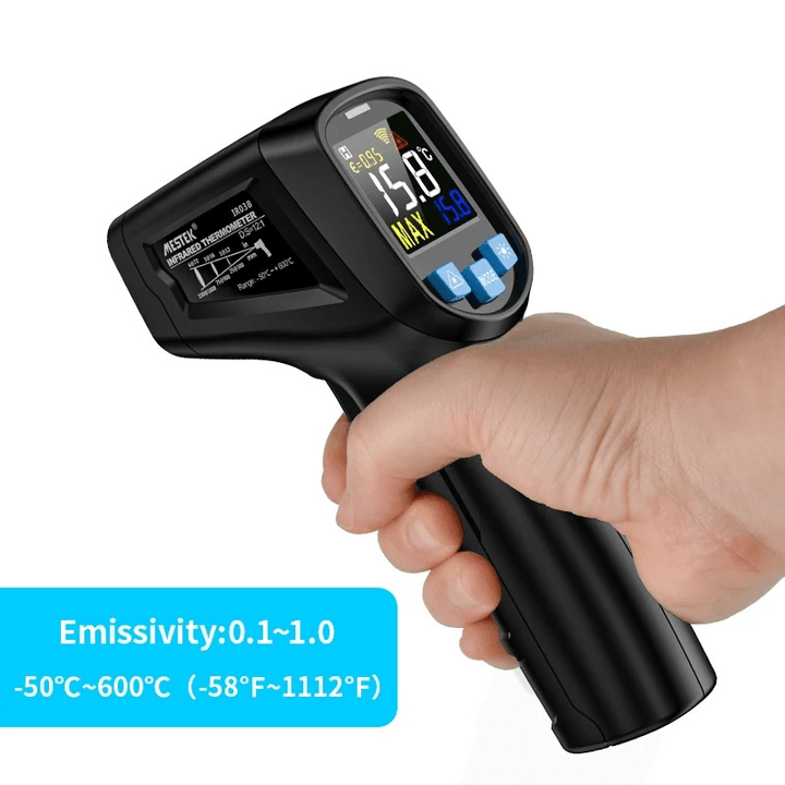 Mestek IR03A/B Digital Infrared Thermometer Non Contact Infrared Thermometer Pyrometer IR Laser Air Conditioning Temperature Measuring Tools - MRSLM