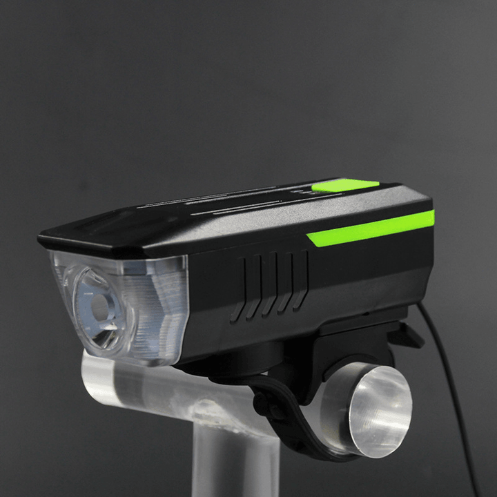 XANES® XL39 600LM 2 in 1 140Db Horn Bike Front Light USB Rechargeable 3 Modes Waterproof Warning Night Light - MRSLM