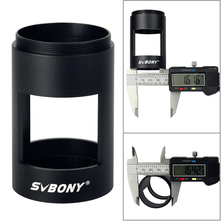 SVBONY Full Metal Photography Sleeve M42 Thread for Landscape Lens Spotting Scope Black - MRSLM
