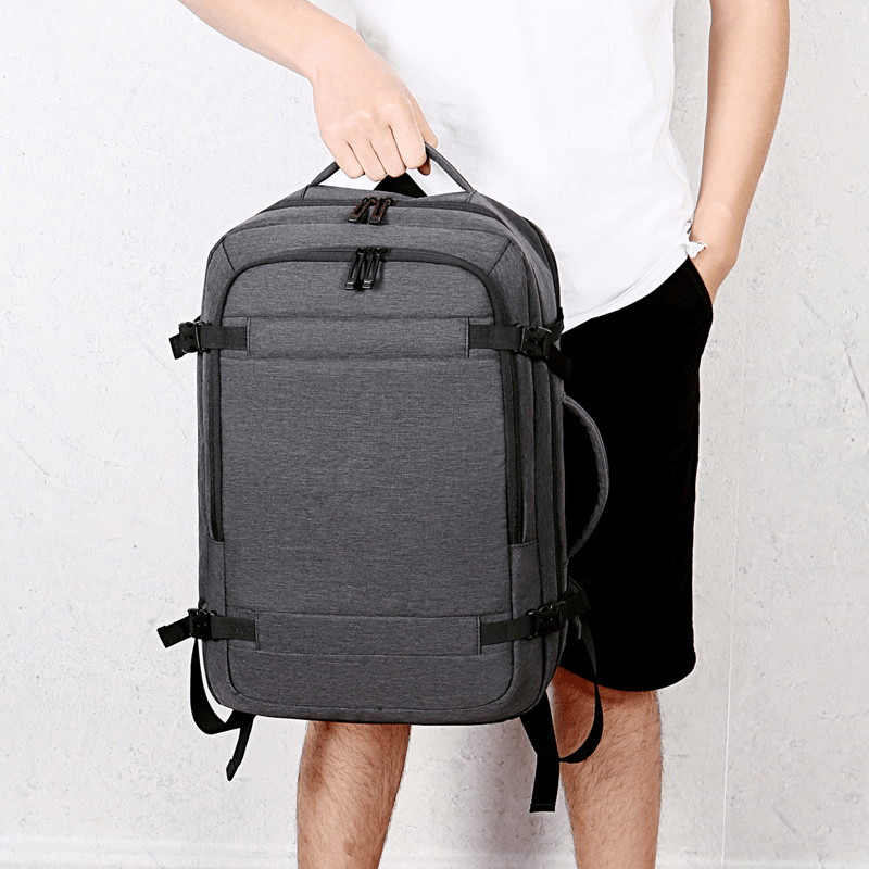 Men Polyester 15.6 Inch USB Charging anti Theft Business Laptop Bag Backpack - MRSLM