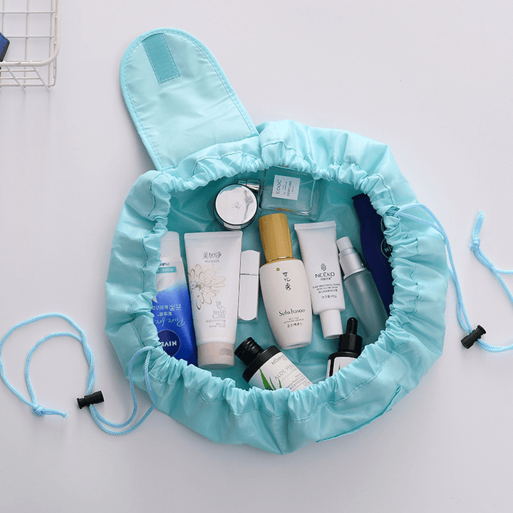 Drawstring Cosmetic Bag Travel Makeup Bag Wash Bag Storage Bag - MRSLM