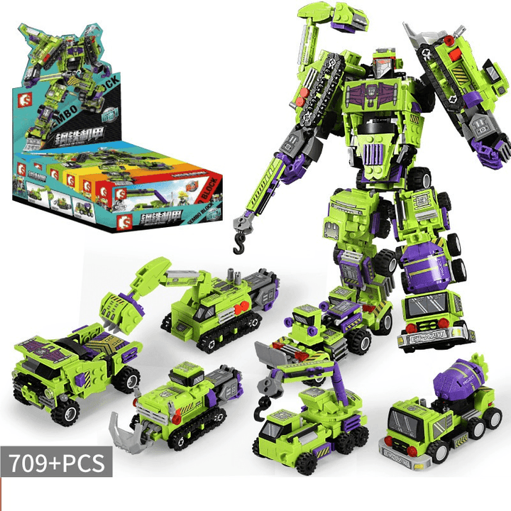 Steel Mecha Product Becomes Hercules 6-In-1 Puzzle Assembly Building Block Toy - MRSLM