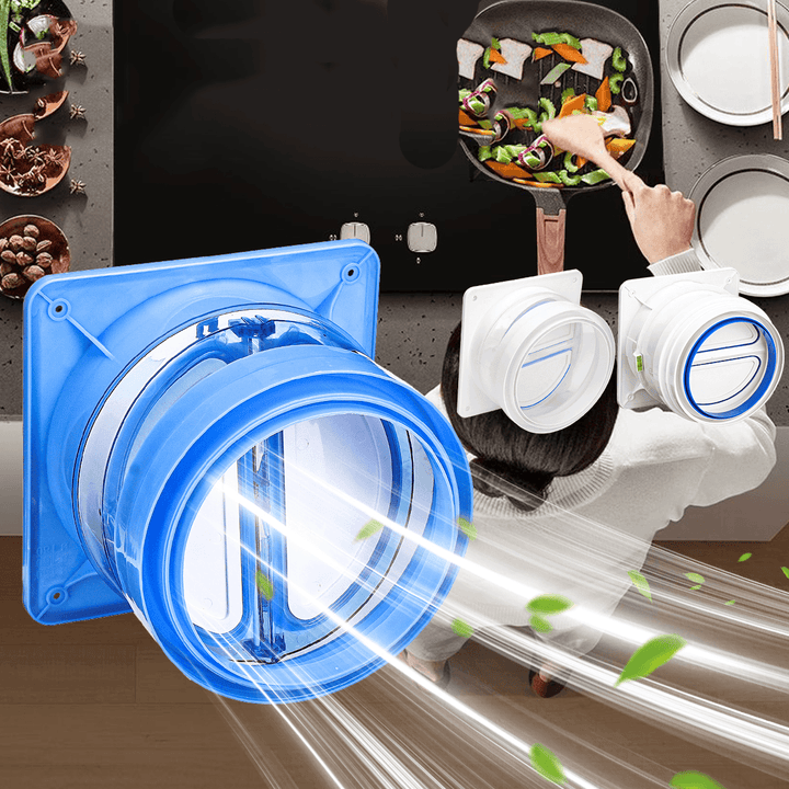 Kitchen Range Hoods Check Valve Universal anti Odor Check Control Air Outlet Fresh System for Kitchen Check Valve - MRSLM