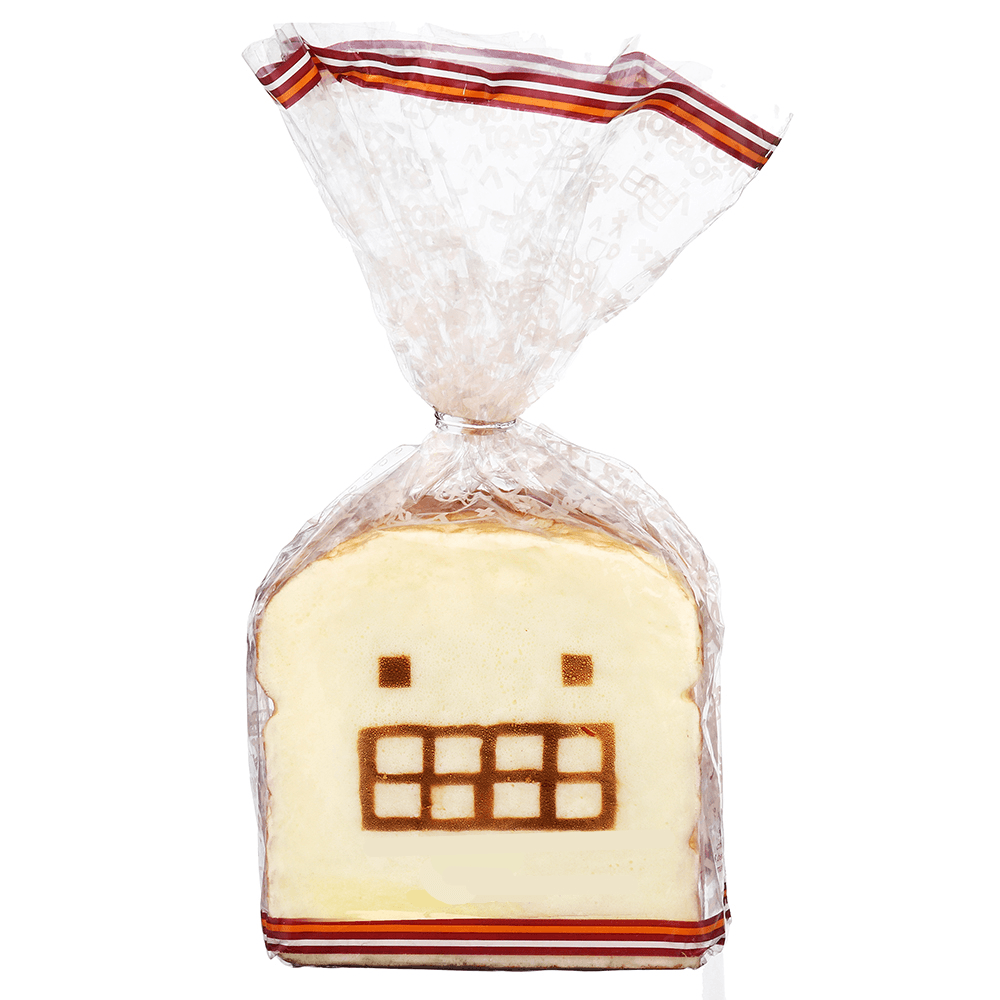Bread Squishy Toast 8CM Funny Expressions Jumbo Gift Collection with Packaging - MRSLM