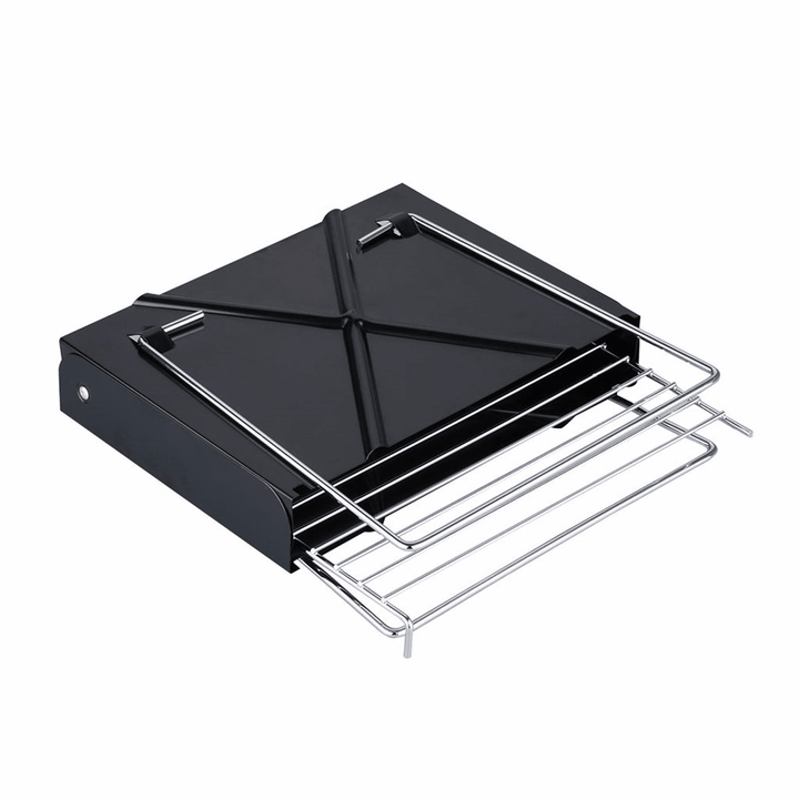 Outdoor Portable Folding BBQ Grill Barbecue Garden Camping Cooking Stainless Charcoal Carbon Oven - MRSLM