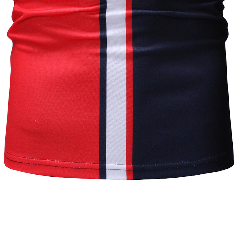 Men Muscle Fit Color Block Golf Shirt - MRSLM