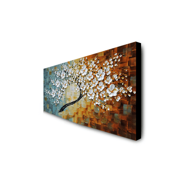 Hand Painted Oil Paintings Floral Modern Stretched Canvas Wall Art for Home Decoration Paintings - MRSLM
