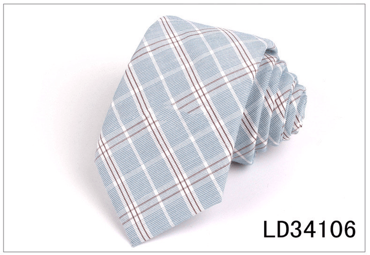 Plaid Series 7Cm Mens Suit Accessories - MRSLM