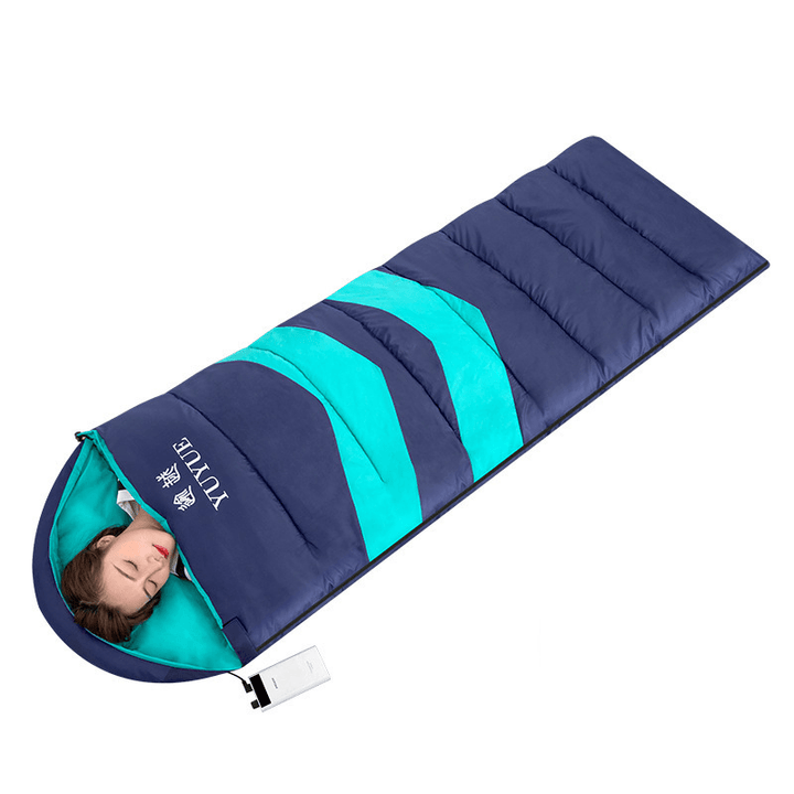 Ipree® Heating Sleeping Bag Lightweight 3 Modes Adjustable USB Charging Envelope Slumber Bag Waterproof Floor Mats Blankets for Outdoor Traveling Hiking - MRSLM