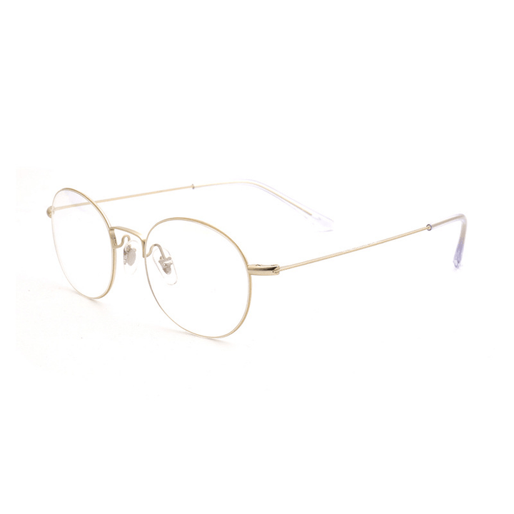Plating Alloy Metal Anti-Blue Light Glasses Frame Small Frame Myopia Glasses - MRSLM