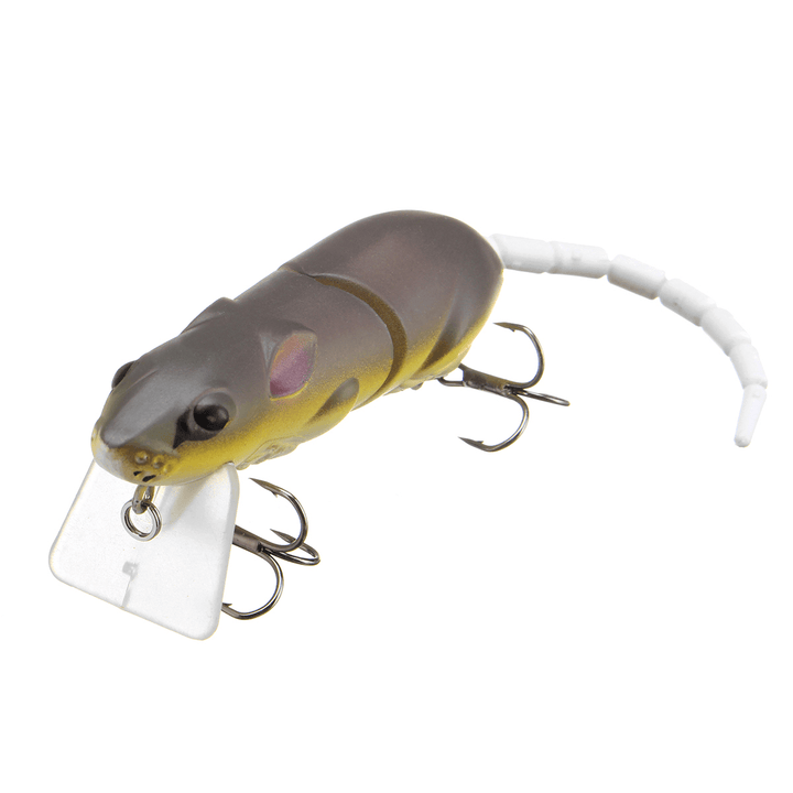25Cm 15.5G Jointed Rat Fishing Lure Mouse Floating Crankbait Sea Topwater 3D Eyes Artificial Baits - MRSLM