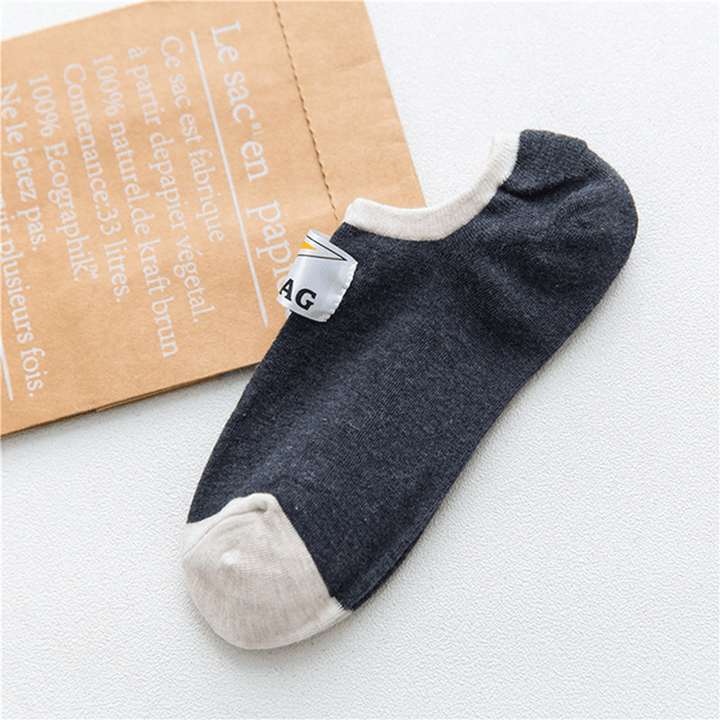 Cotton Multicolor Low Cut Invisible Socks Women - MRSLM