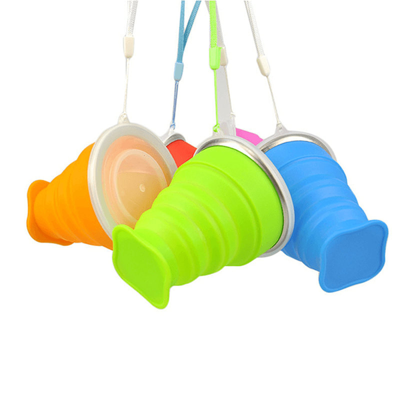 Portable Foldable Silicone Cups Creative Water Bottle Outdoor Sports Cup - MRSLM