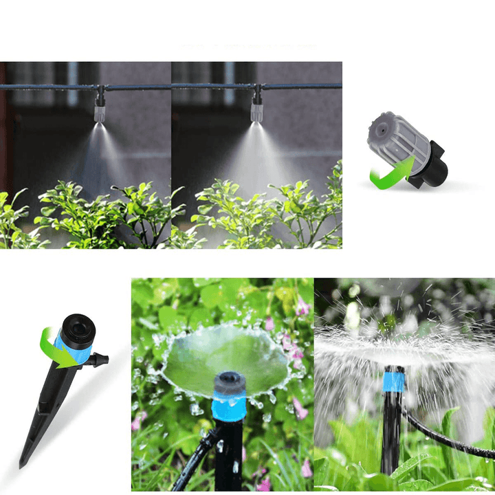 40M Automatic DIY Plant Watering Kit Garden Distribution Tubing Hose Adjustable Nozzle Irrigation System - MRSLM