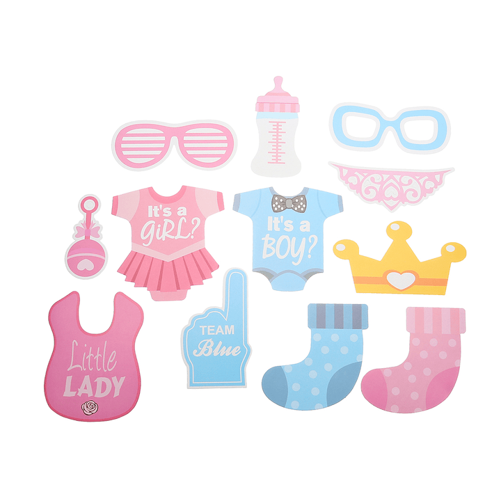 Gender Reveal Party Supplies Set Foil Latex Confetti Balloons Baby Shower Decor for Party Supplies Decoration - MRSLM