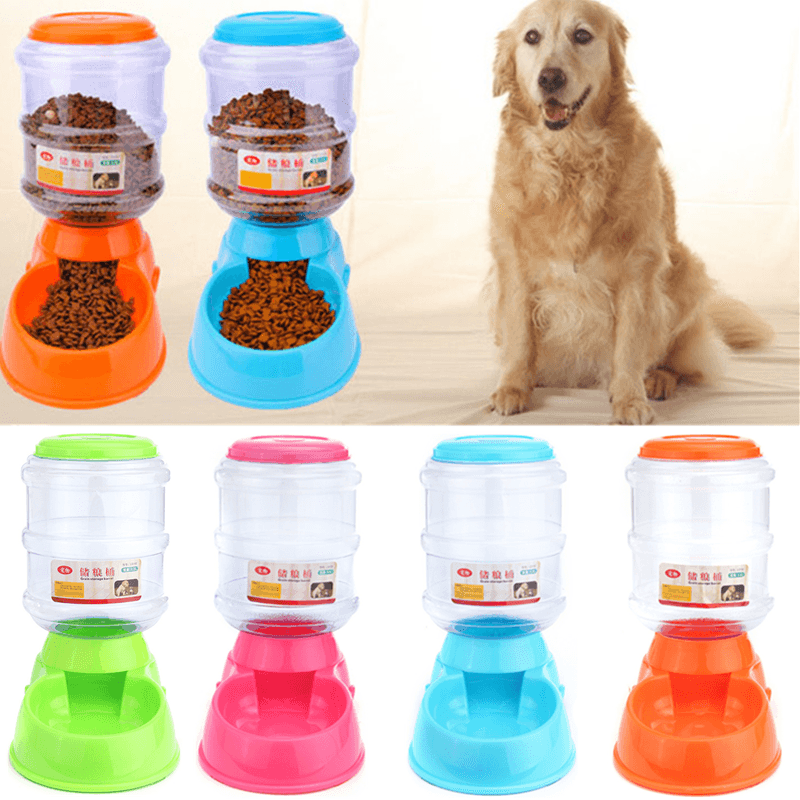 3.5L Automatic Pet Water Food Dispenser Dog Cat Large Feeder Pet Bowl - MRSLM