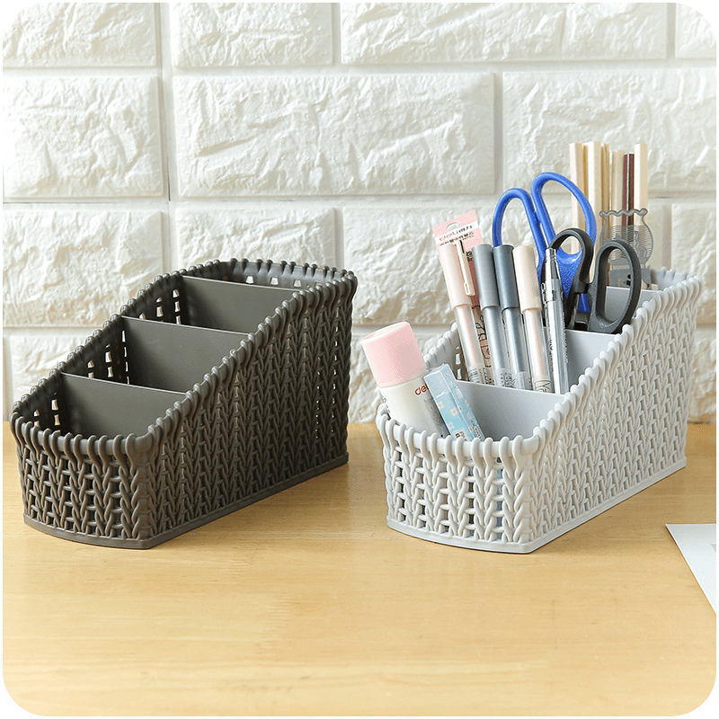 Cosmetic Storage Baskets Office Kitchen Desktop Storage Consolidation Box Parts Storge - MRSLM