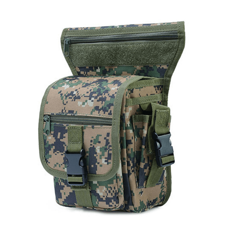 Men Multi-Function Camouflage Waist Bag Tactical Bag Outdoor Sport Bag - MRSLM