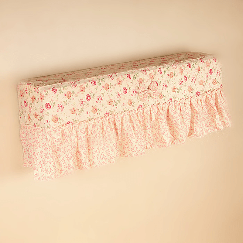 Cotton Air Conditioning Cover Butterfly Flower Pattern Hanging Cover Cloth Dust Cover - MRSLM