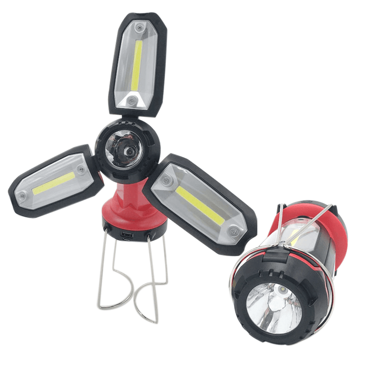 1200Mah Camping Light USB Charging Multi-Angle Adjustable 6 Modes LED Flashlight Emergency Lantern - MRSLM