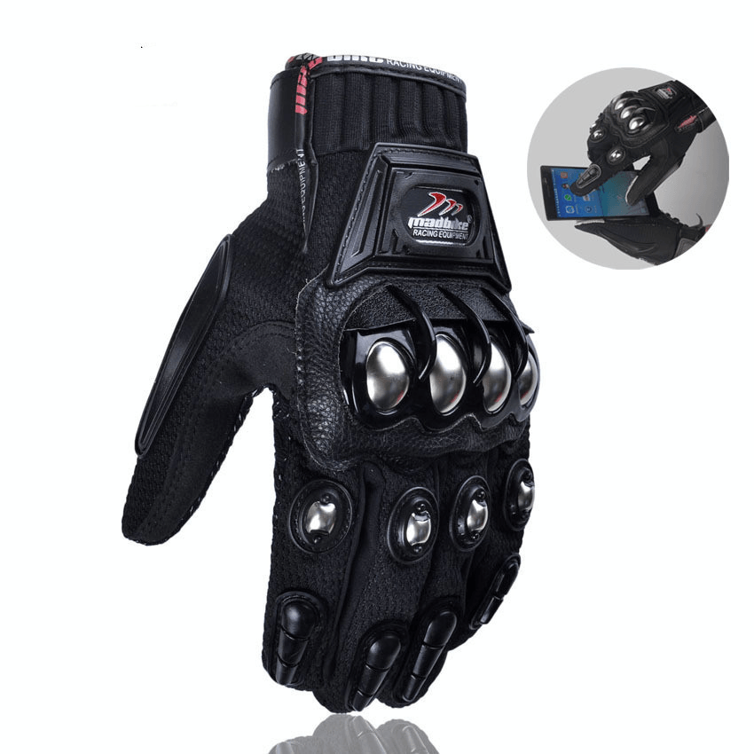 Motorcycle with Touch Riding Gloves - MRSLM