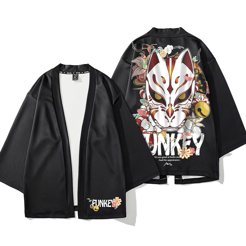 Kimura Sansha New Summer New Thin Sunscreen Clothes Hanfu Fashion Printing Popular Cardigan Jacket Chinese Style Men'S Trend - MRSLM