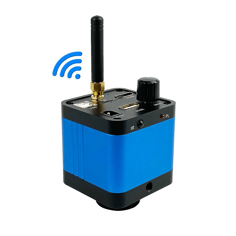 1080P 36MP HD USB WIFI Industrial Video Microscope Camera C-Mount TF Video Recorder IR Remote Controller for PCB Soldering - MRSLM