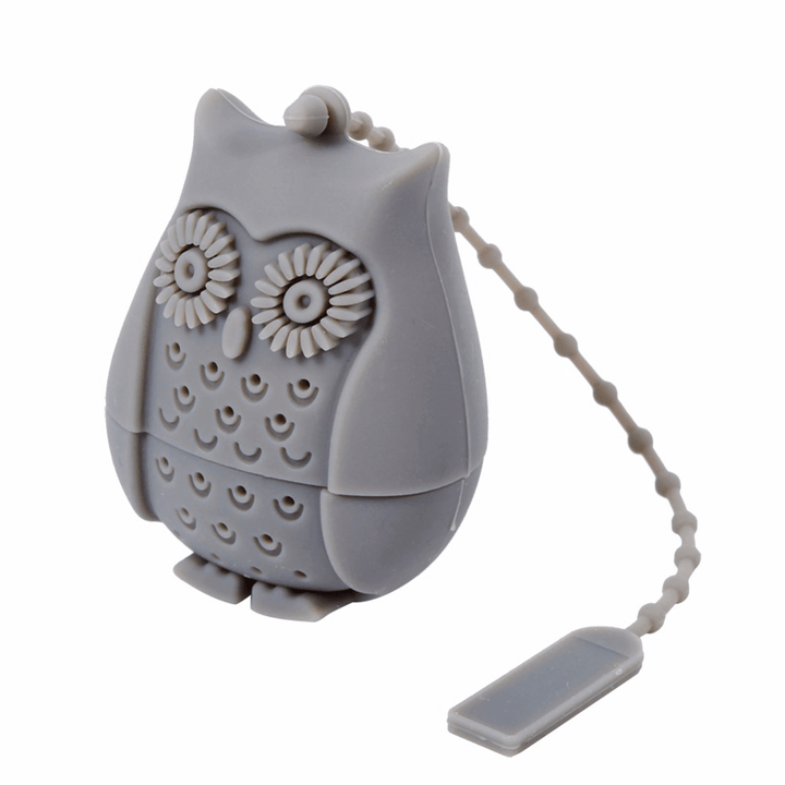 Honana CF-BT01 Silicone Non-Toxic Owl Tea Bags Strainers Tea Spoon Filter Infuser Coffee Tea Tools - MRSLM