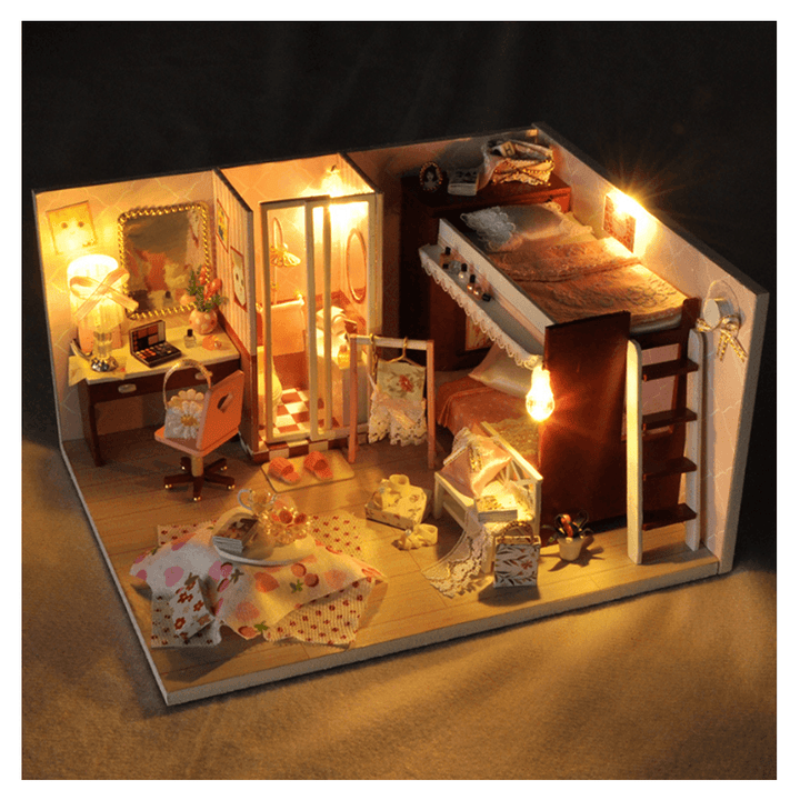 TIANYU DIY Doll House TW34 Reproduction Youth Series Handmade Model Wooden Creative Educational Toy Gift - MRSLM