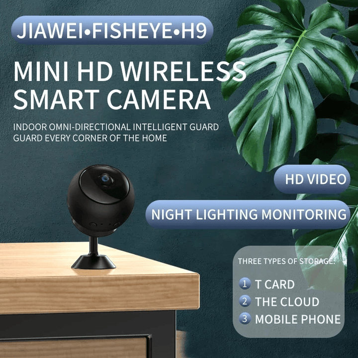 V380 Mini 1080P Wireless Smart Camera Wifi Security Camera Wireless Night Vision Remote Home Small Surveillance Camera DVR - MRSLM