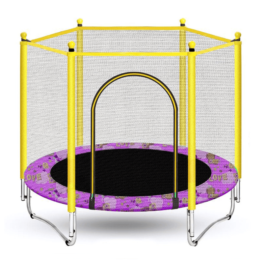 Mini round Indoor Trampoline Child Playing Jumping Bed Enclosure Pad Exercise Tools - MRSLM