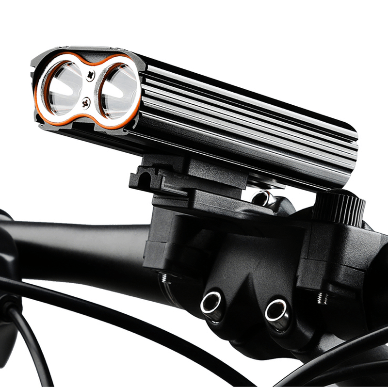 XANES DL06 1200LM 2T6 150° Large Floodlight 6000Mah Battery Bike Light 4 Modes USB Rechar - MRSLM