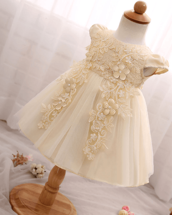 Foreign Trade Hot New Baby Baby Dress, Flower Child Skirt Inlaid Bead Princess Dress Skirt Can Wholesale - MRSLM
