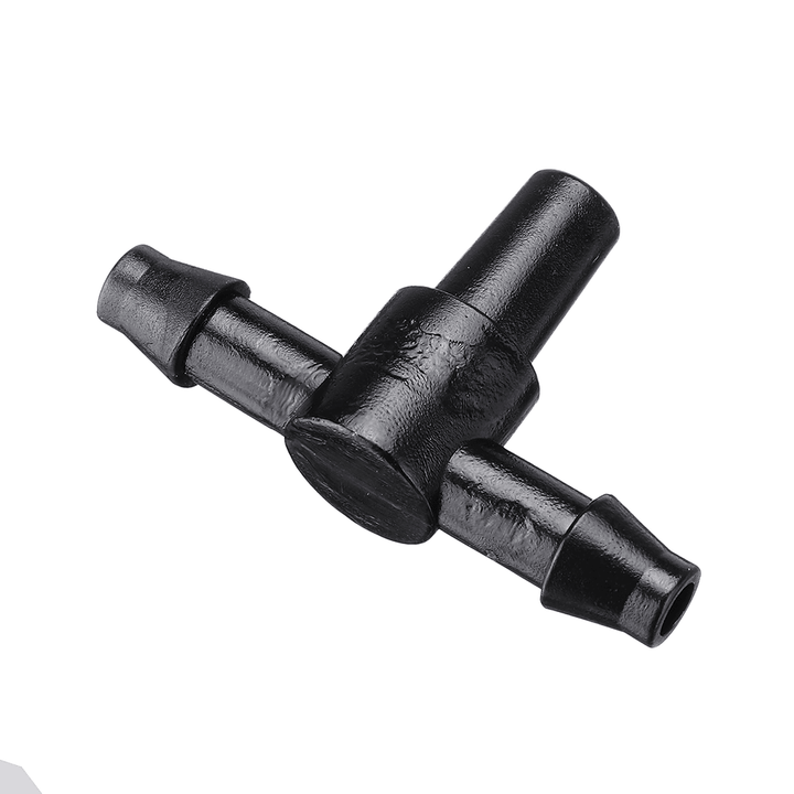 50Pcs Garden Hose Sprinkler Tee Connector Micro Drip Irrigation 4/7Mm Pipe Barbed Connector Watering System Pipe Barbed Connection Part - MRSLM