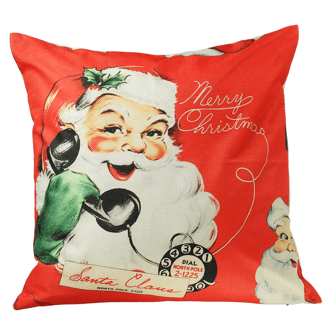 45*45Cm Christmas Cushion Cover Decorative Sofa Pillow Cover Case Seat Car Home Decor Throw Pillowcase for Home 2020 Christmas Decoration - MRSLM