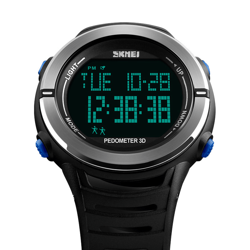 SKMEI 1322 Digital Watch Male Fashion Sport Multi-Function Alarm Pedometer Wrist Watch - MRSLM