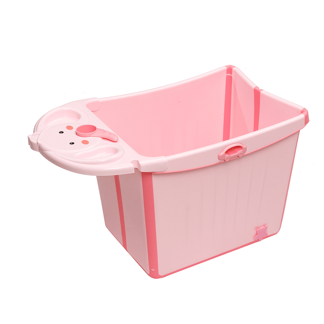 Kids Large Foldable Anti-Slip Bath Tub Baby Long-Term Temperature Locking Bucket - MRSLM