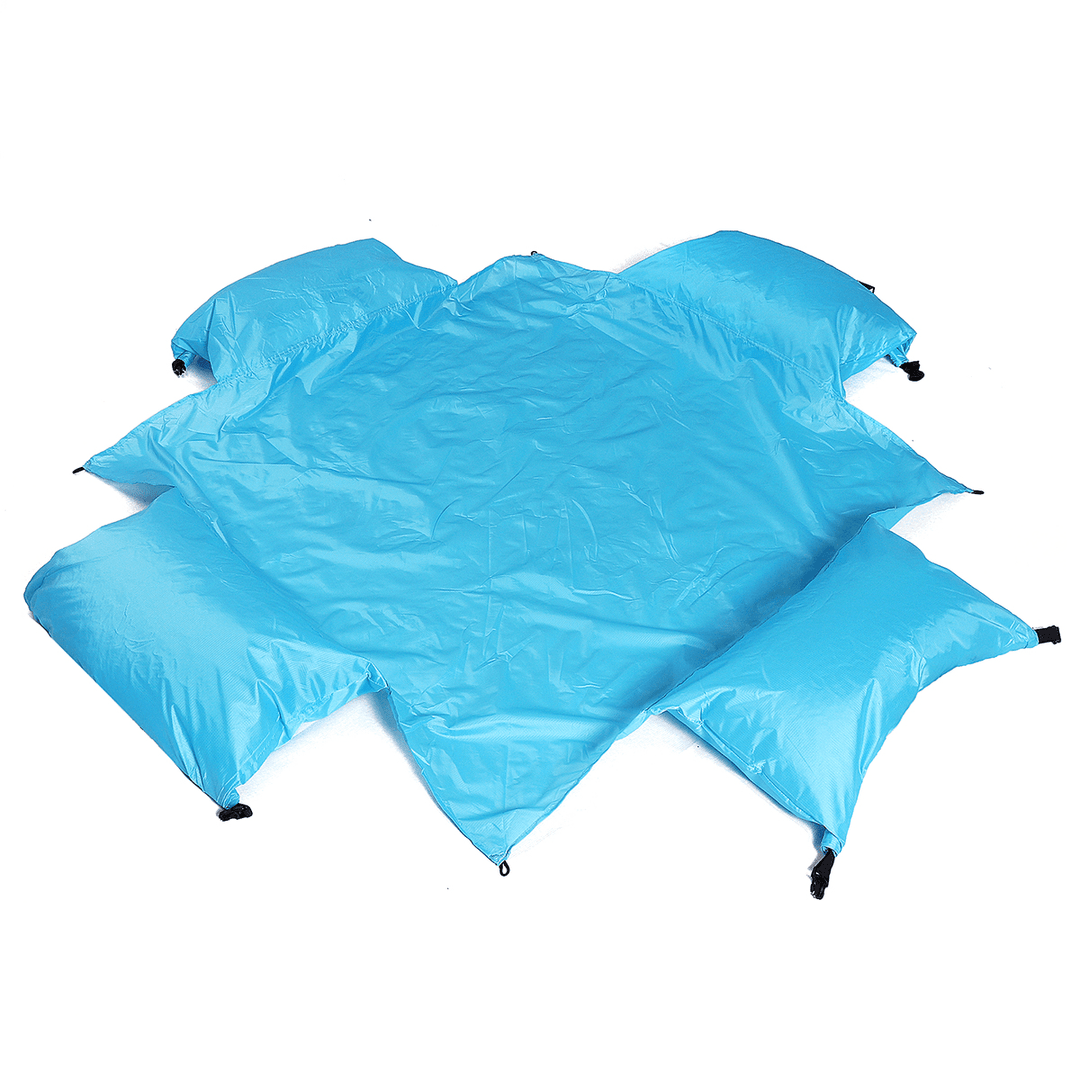 Waterproof Air Cushion Outdoor Picnic Mat with Pillow Portable Moisture-Proof Mat with Ding Beach Grass Mat - MRSLM