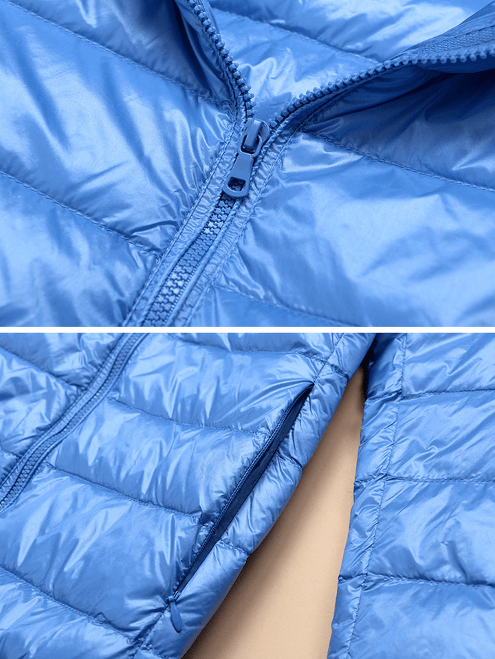 Casual Women Zip up Hooded Jacket - MRSLM