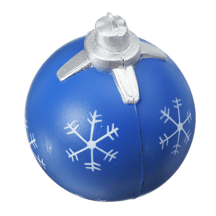 PU Cartoon Christmas Balls Squishy Toys 9.5Cm Slow Rising with Packaging Collection Gift Soft Toy - MRSLM