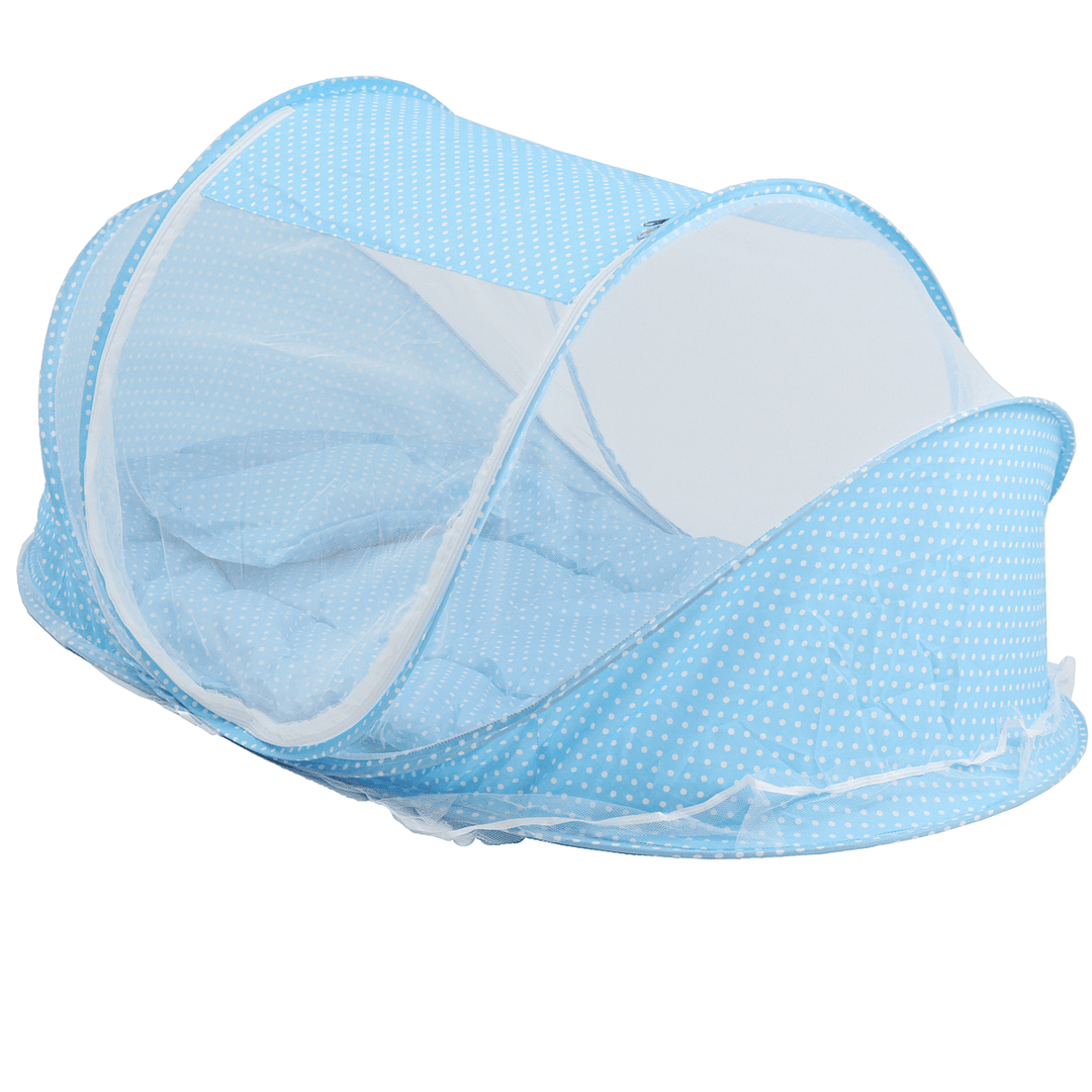 Foldable Mosquito Net Folding Baby Travel Bed Crib Canopy Pop up Beach Mesh - MRSLM