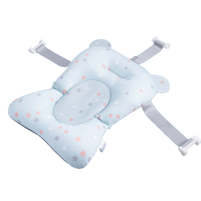 Baby Bath Anti-Slip Tub Pad Air Cushion Floating Soft Seat for Infant Born Anti-Slip Bath Tub Pillow - MRSLM