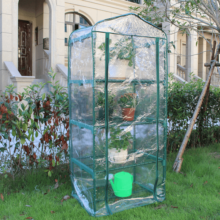Mini Greenhouse Cover Clear PVC Outdoor Gardening Tier Plant Growing Green House - MRSLM