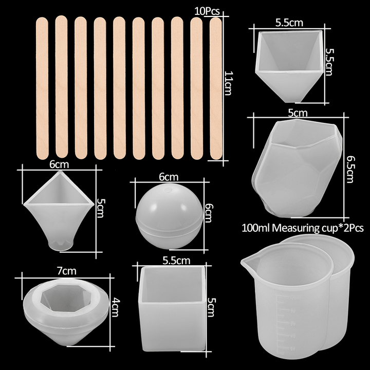 Silicone Mold Material Package Epoxy Jewelry Accessories Set - MRSLM