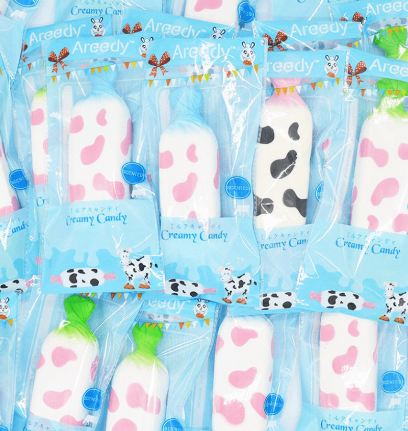 Areedy Squishy Creamy Candy Milk Sweets Licensed Slow Rising with Original Packaging Cute Kawaii Gift - MRSLM