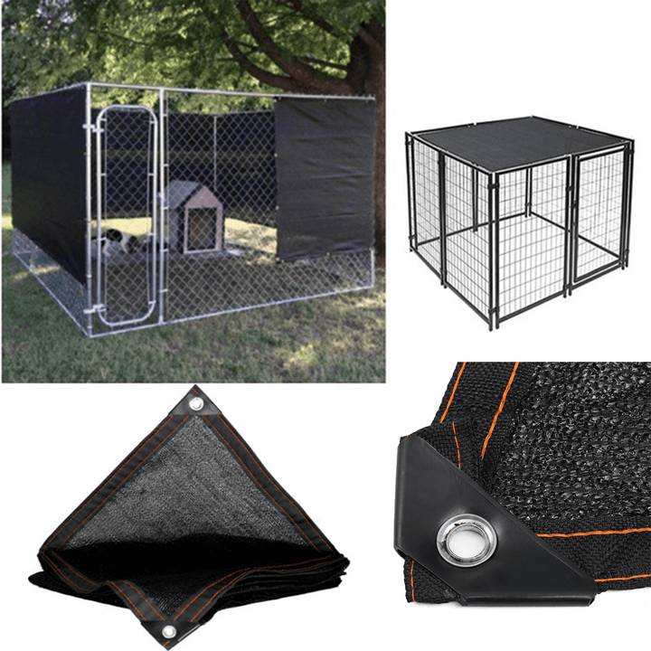 Sunshade Net Dog Kennel Puppy Cat Rabbit Pet Shade Crate Cover Cage Home 80% Sunblock Shade - MRSLM