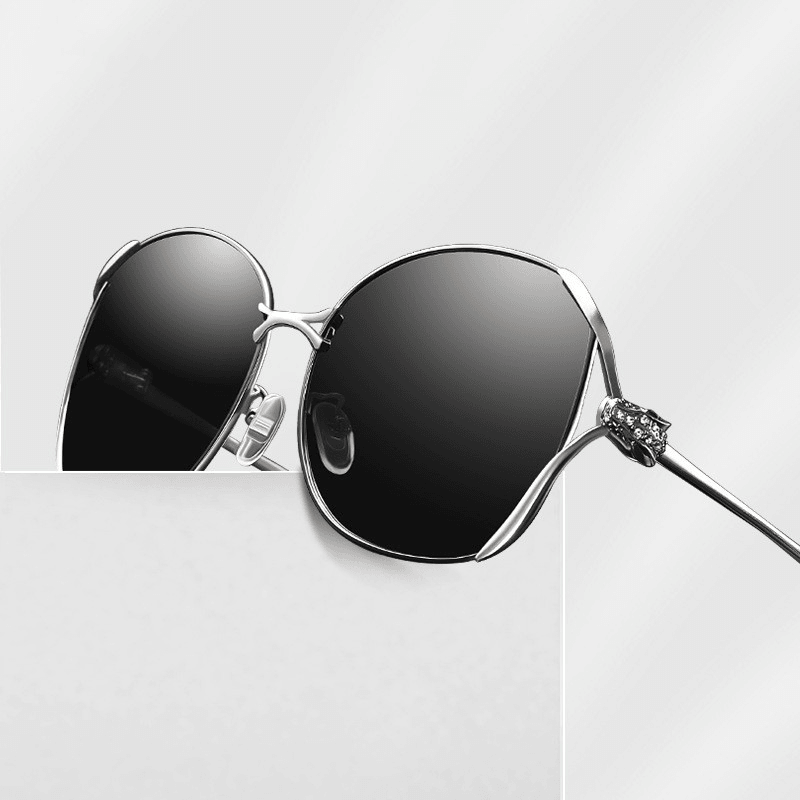 Women'S Metal Polarized Sunglasses with UV Protection - MRSLM